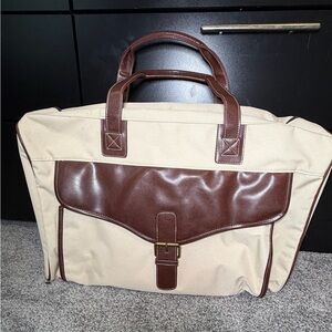 Stylish Brown and Tan Weekend bag